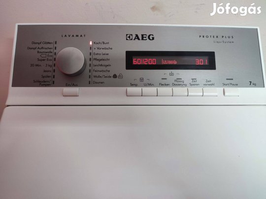 AEG 7 kg-os felültöltős mosógép