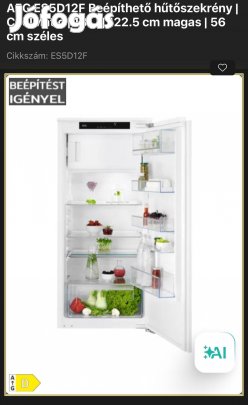 AEG beépíthető hűtőszekrény