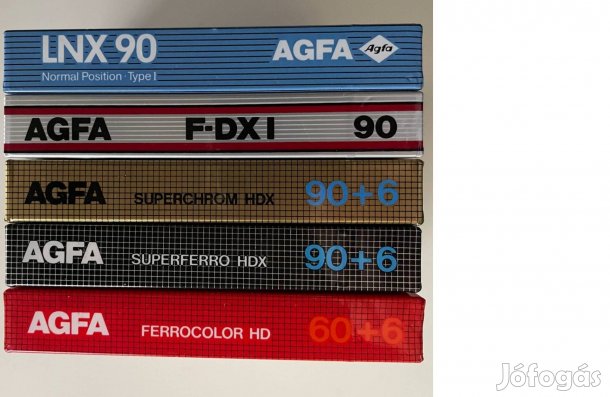 AGFA 1985-87 bontatlan, új magnókazetta, audio kazetta
