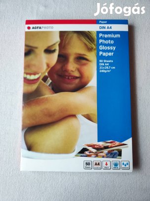 AGFA Fotópapír A4 Glossy 50 db, bontatlan