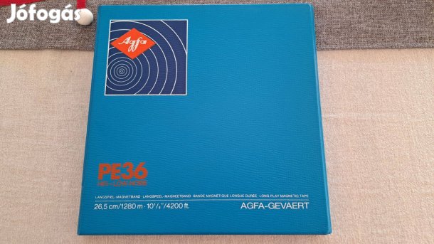 AGFA PE36 26,6 cm eredeti orsón magnószalag Nab