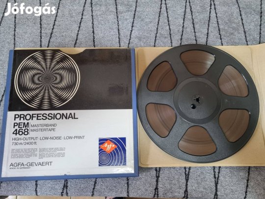 AGFA PEM 468 műanyag orsó jó állapotú szalaggal