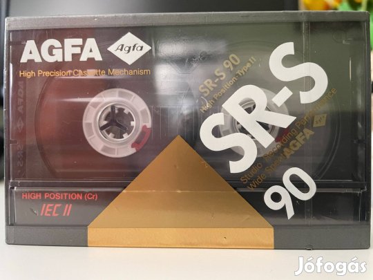 AGFA SR-S 90 1989 chrome bontatlan, új magnó kazetta, audio kazetta