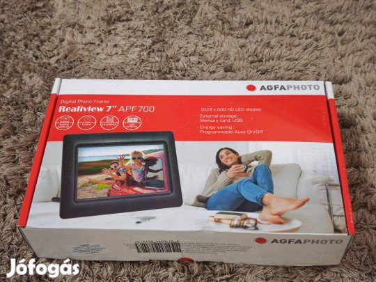 AGFA digitális képkeret kibontott, alig használt, szállítással