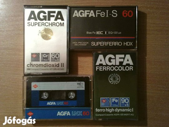 AGFA kazettaváltozatok egy csomagban (Made In Germany)