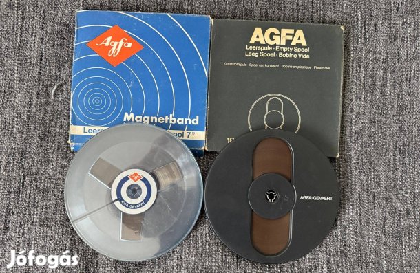 AGFA magnószalag 18 cm es 2 db egyben