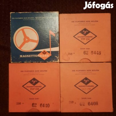 AGFA magnószalagok 13cm esek