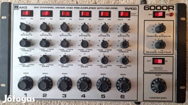 AKG Tapco 6000R hatcsatornás vintage analog keverő eladó