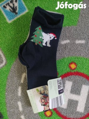 ALDI, karácsonyi mintás kisfiú zokni csomag, Új 31-34