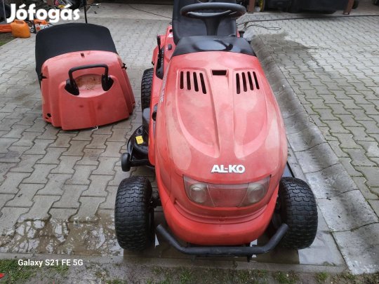 AL-KO : Briggs motoros - kétkéses - mulcsozós+gyűjtős fűnyíró traktor