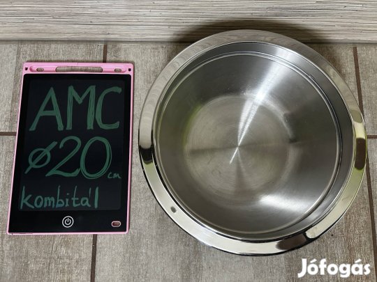 AMC rozsdamentes kínáló tál kombitál 20 cm