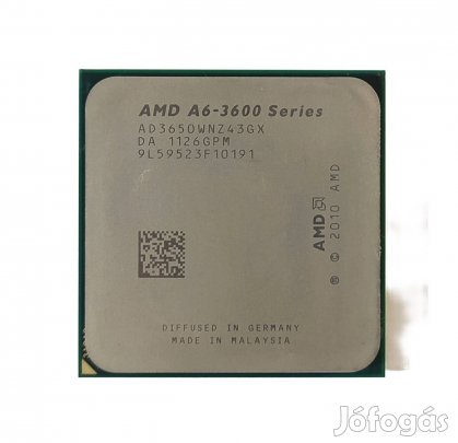 AMD A6-3650 processzor / APU 4x2.6GHz FM1