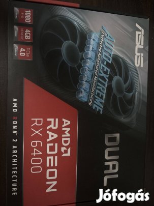 AMD Radeon RX 6400 4GB - kibontva, sosem használt, alkuképes