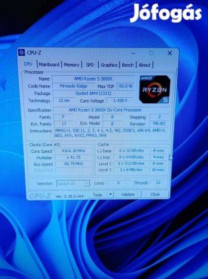 AMD Ryzen 5 2600X processzor (AM4) - Megkímélt állapotban