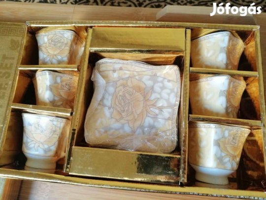 AML német Royal porcelán luxus kávés készlet - 12 db-os - Új