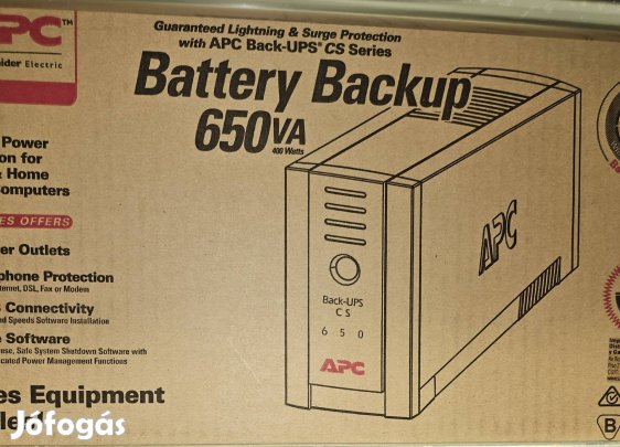 APC Back -UPS 650VA szünetmentes tápegység.