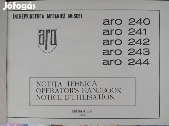 ARO gyári gépkönyv utasítás