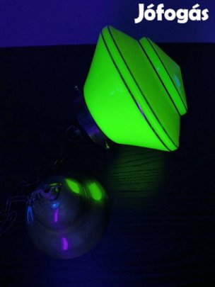 ART Deco Custard uránium üveg uránüveg mennyezeti lámpa E27