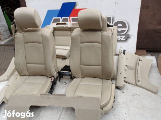 ÁR/SZETT [GYÁRI BONTOTT] BMW - BELSŐ , ÜLÉS SZETT - BÉZS BŐR - 3-AS /