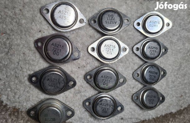 ASZ15 prémium NOS germánium tranzisztorok 12 db; 11 db ATES!