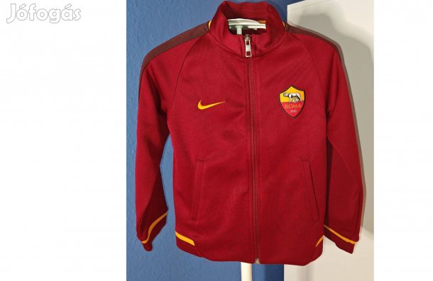 AS Roma eredeti Nike gyerek bordó cipzáras felső (122-128)