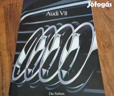 AUDI V8 Kárpit / Színminta Prospektus 1989