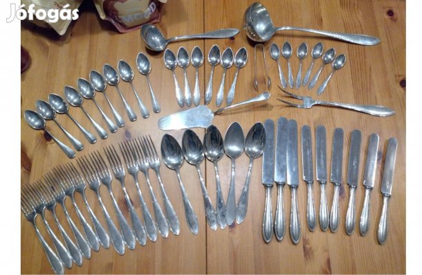 AWS Wellner logós evőeszköz antik készlet vendéglátóipari minőség