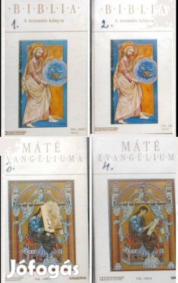 A Biblia 4 kazettán együtt, olcsón eladó