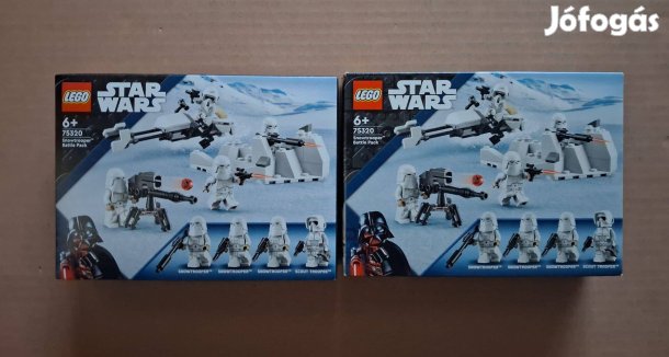 A Birodalom visszavág: 2 db bontatlan Star Wars LEGO 75320 utánvét Fox