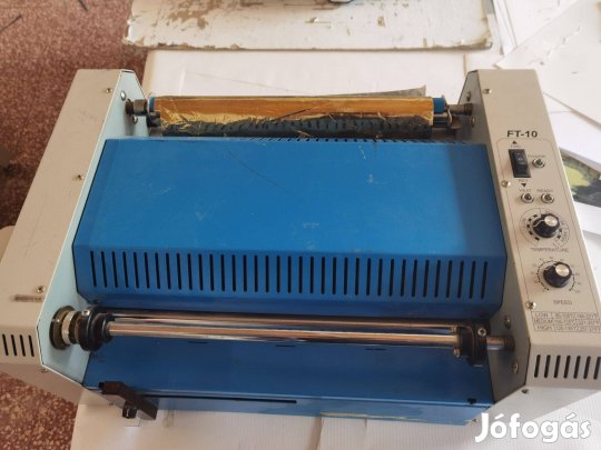 A Caslon Foiltech FT-10 Junior aranyozó, fóliázó gép