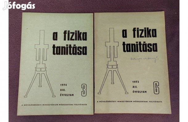 A Fizika Tanítása 1973, 3,6 sz., módszertani folyóirat