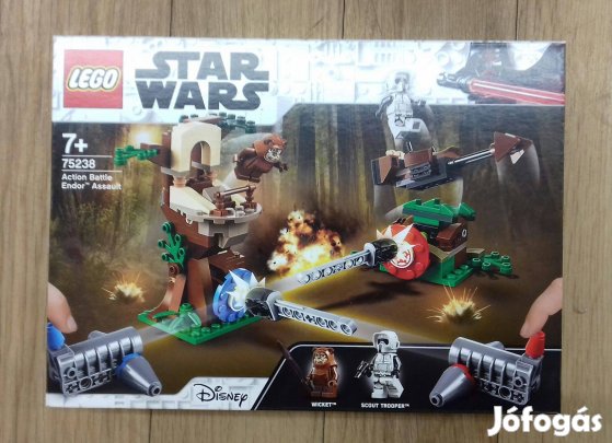 A Jedi visszatér bontatlan Star Wars LEGO 75238 Endor támadás utánvét