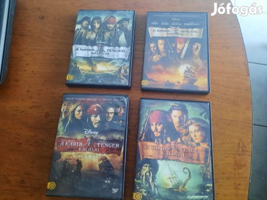 A Karib-tenger kalózai (4 dvd film)