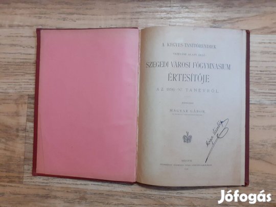 A Kegyes-tanítórendiek vezetése alatt álló Szegedi városi Főgymnasium