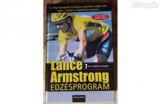 A Lance Armstrong edzésprogram új állapotú könyv, kerékpározás