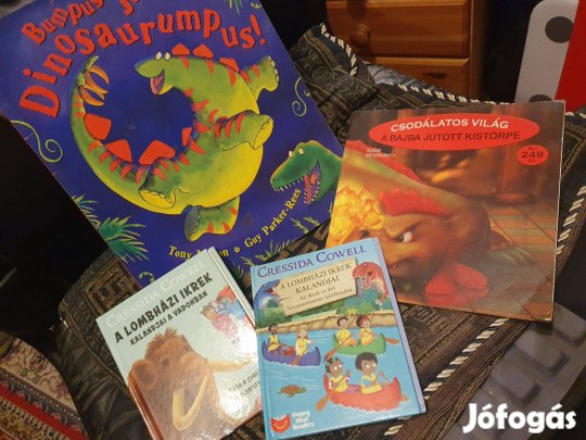 A Lombházi ikrek kalandjai + Dinoszaurusz kártya + ajándék könyvek