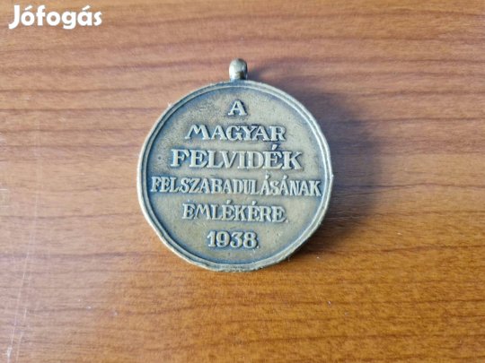 A Magyar Felvidék felszabadulásának emlékére emlékérem eladó