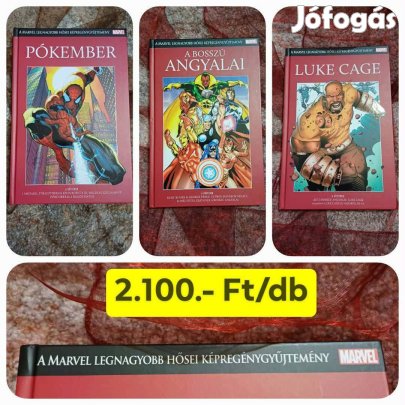 A Marvel legnagyobb hősei képregénysorozat 3 kötete /2.100.- Ft/db/