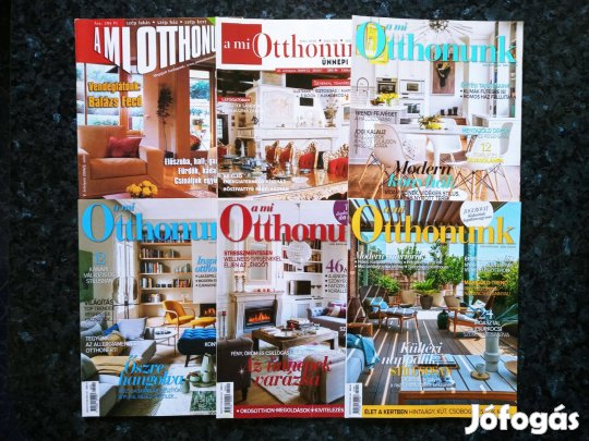 A Mi Otthonunk magazin Régi Újság 6 db