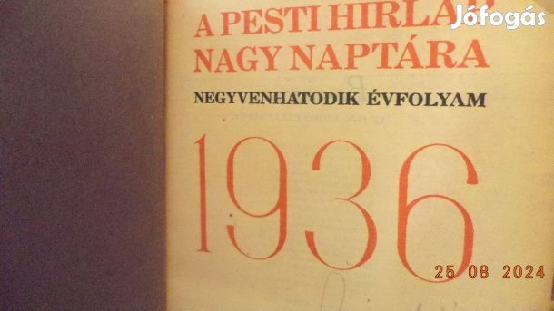 A Pesti Hírlap Nagy Naptára 1936