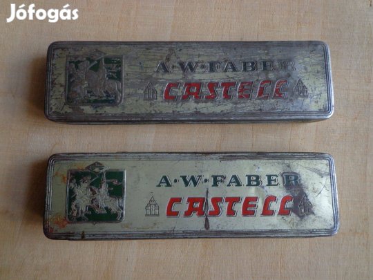 A.W, Faber Castell fém dobozok