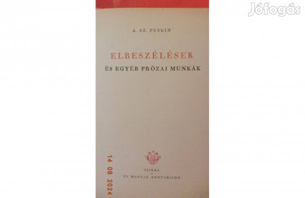 A. Sz. Puskin: Elbeszélések és egyéb prózai munkák