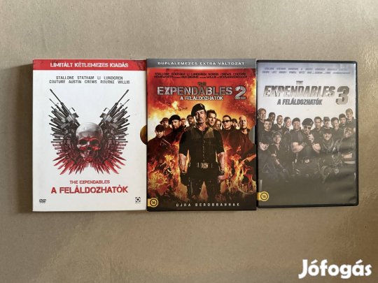 A feláldozhatók trilógia (5lemezes) dvd