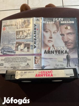 A gyanú árnyéka thriller vhs 