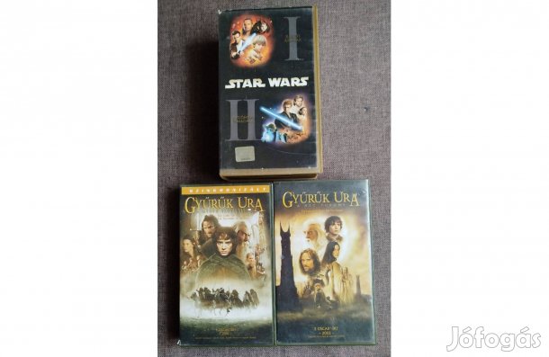 A gyűrűk ura VHS eredeti filmek