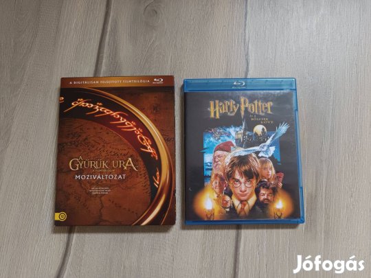 A gyűrűk ura trilógia + Harry Potter 1 blu-ray egybe
