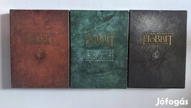 A hobbit trilógia (bővített digipack 15lemezrs) dvd