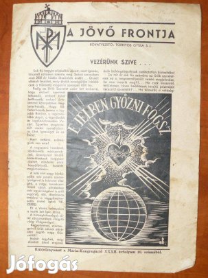 A jövő frontja - Különlenyomat a Mária-kongregáció XXXII. évf. 10. sz