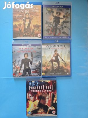 A kaptár 3,4,5,6rész plusz a bioterror blu-ray