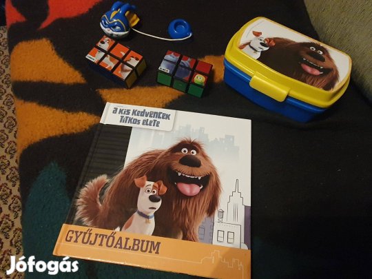 A kis kedvencek titkos élete - Gyűjtőalbum +uzsonnásdoboz, kirakó